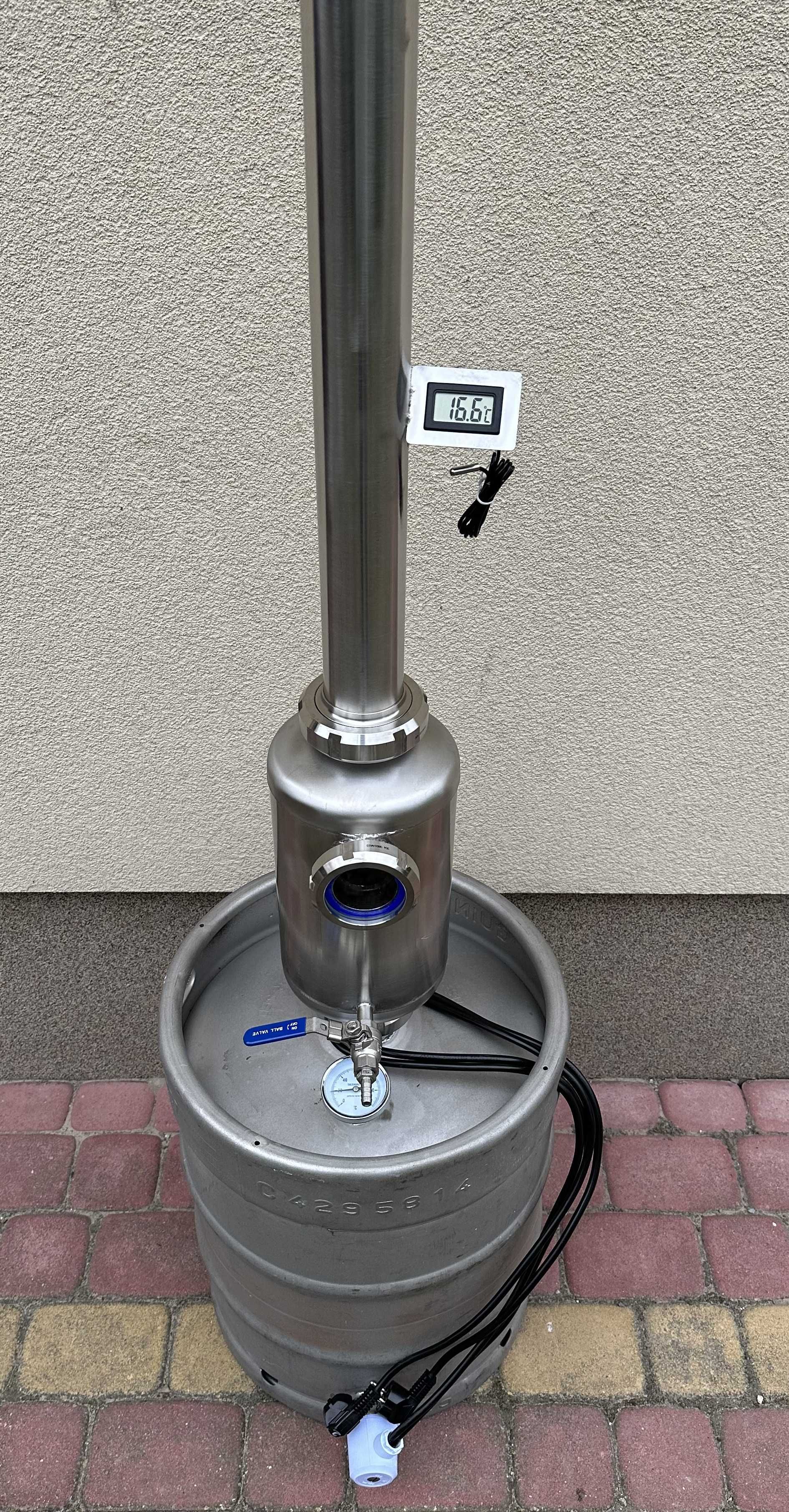 Destylator z Buforem wzmacniającym Aabratek abratek keg 50L wziernik