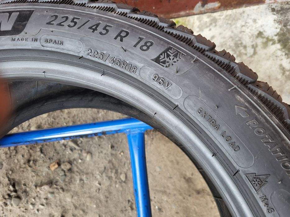 255/40/18+225/45/18 R18 Michelin Pilot Alpin 5 4шт ціна за 1шт шини