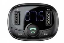 FM модулятор Baseus T Shaped S-09A Car Bluetooth MP3 Player чорний
