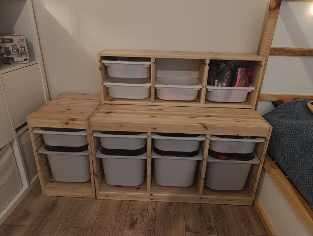 Sprzedam zestaw mebli Trofast Ikea z pojemnikami stan bardzo dobry