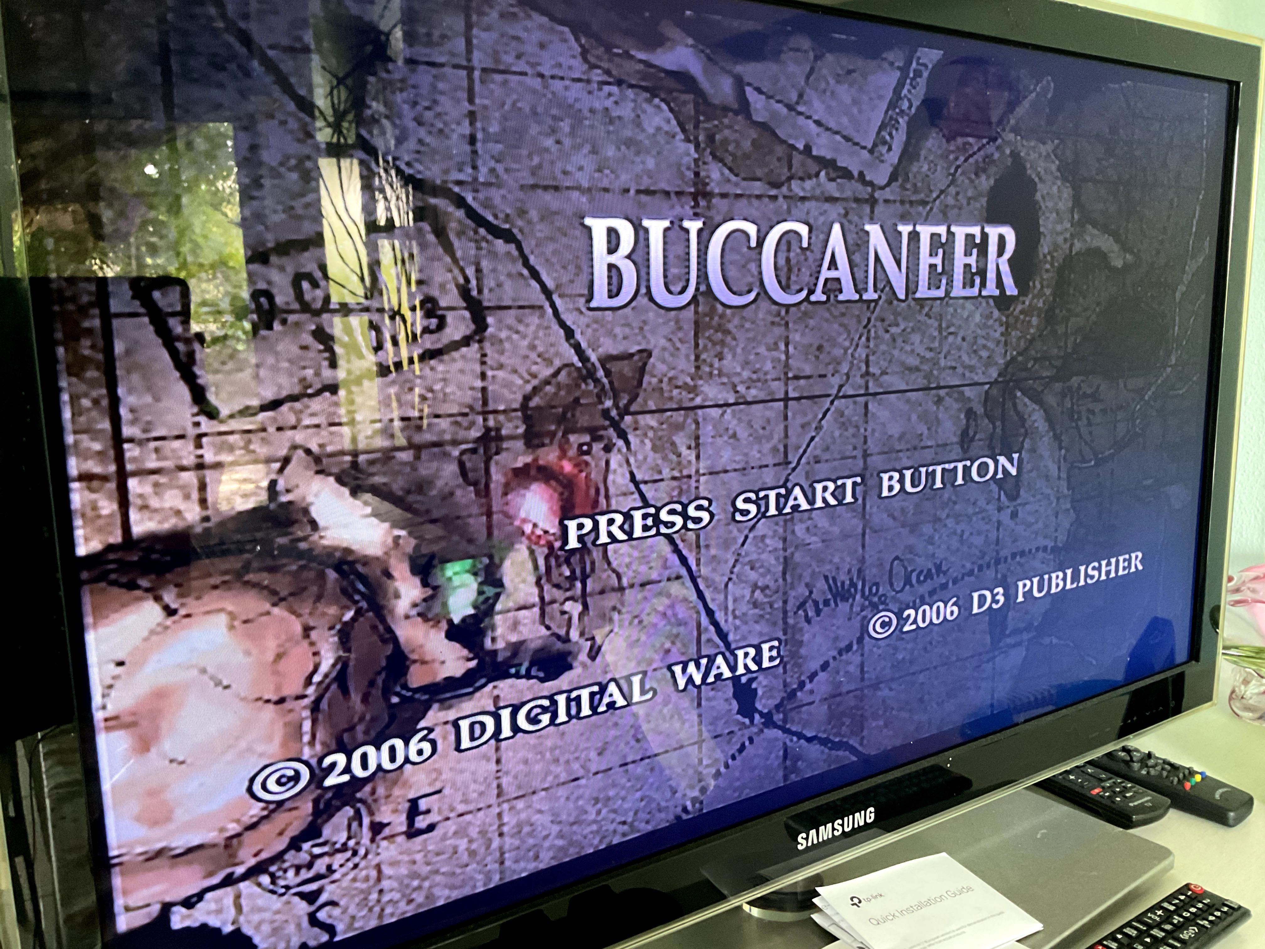 Jogo Buccaneer para Sony PlayStation 2 (PS2 - Capa Espanhol / Inglês)