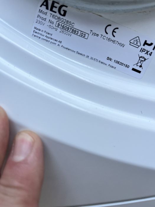 Сушильна машина AEG T6DBG28SC 2021 рік!!!