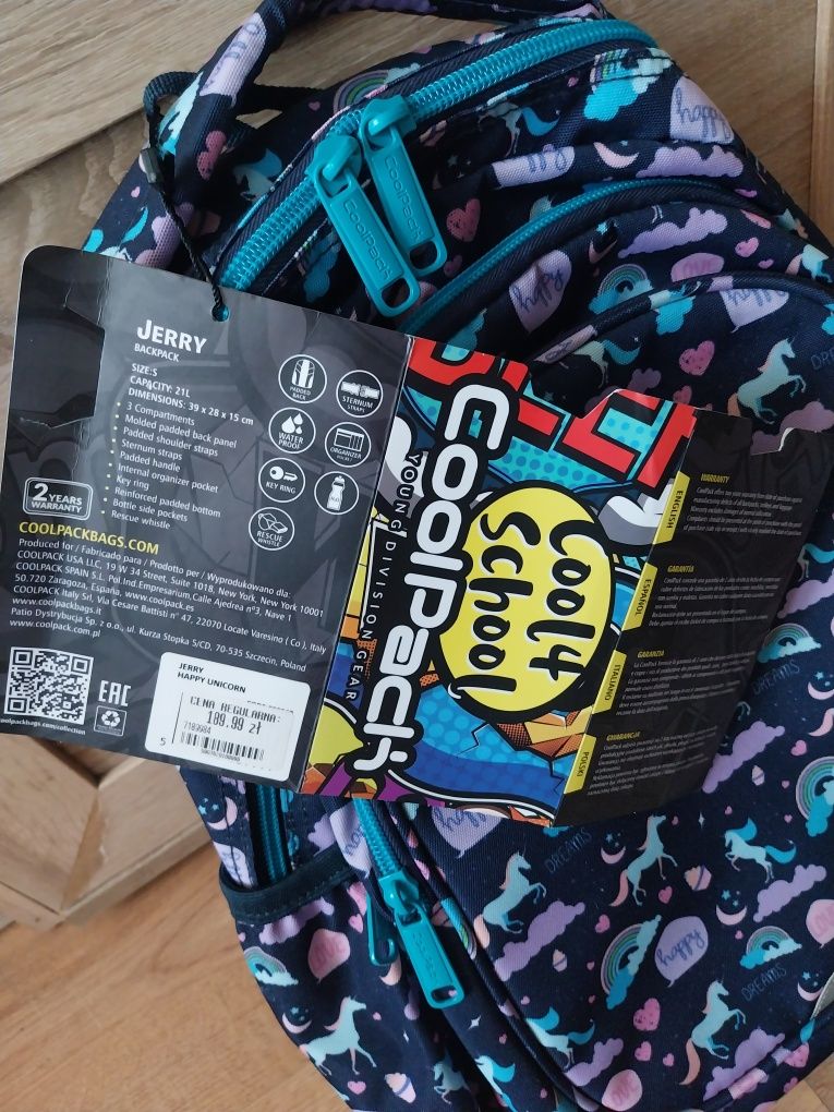 Plecak CoolPack nowy z metką
