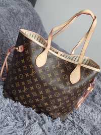 Pojemna gorebka shopper shoppeka neverfull LV louis vuitton monogram