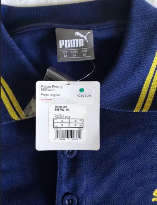 Polos Puma Novos Tamanhos S/M/XL