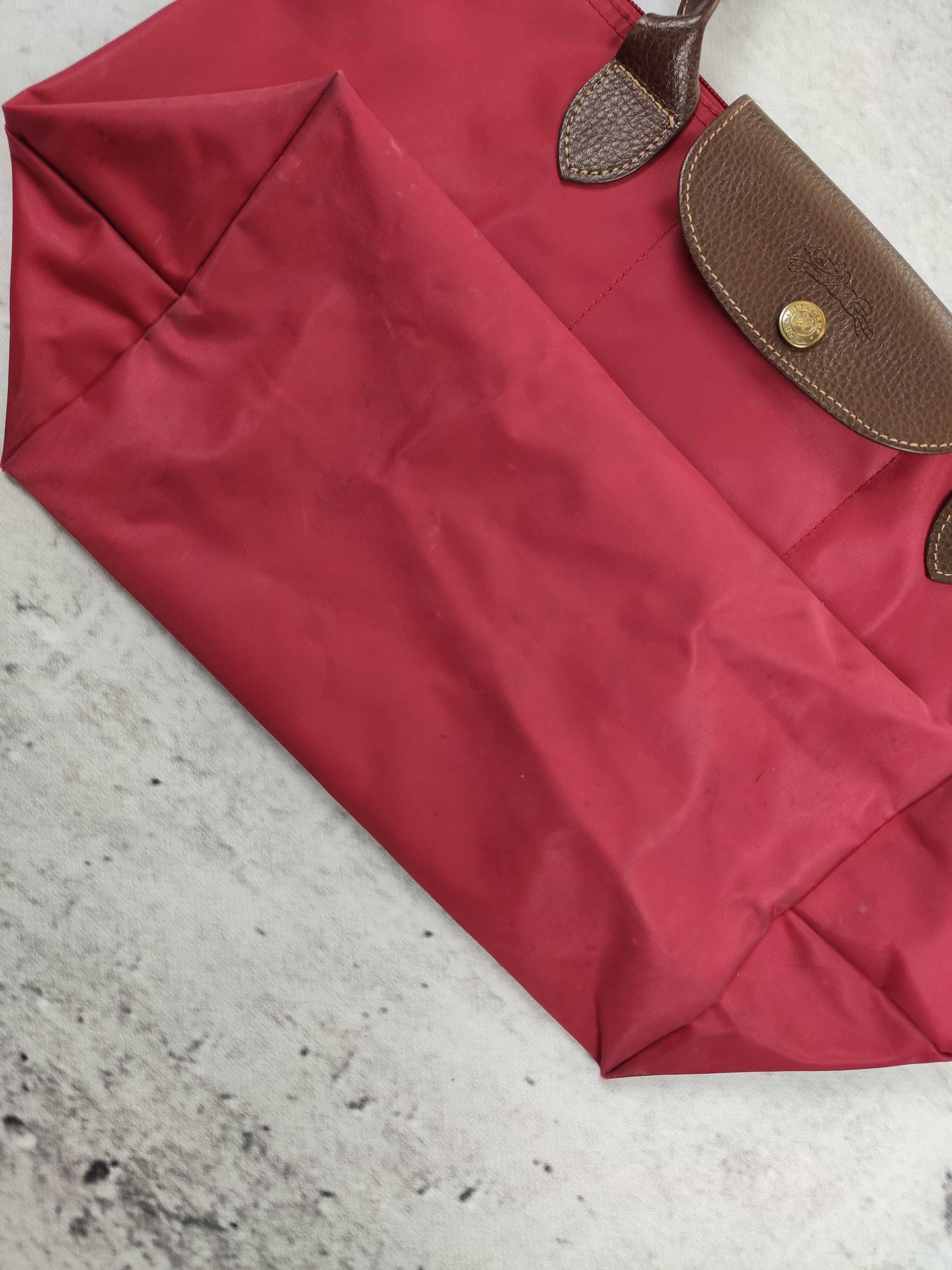 Torebka damska Longchamp Pliage czerwona elegancka