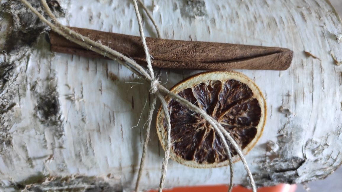Świecznik brzoza pieniek ozdobny podgrzewacz ozdoba handmade
