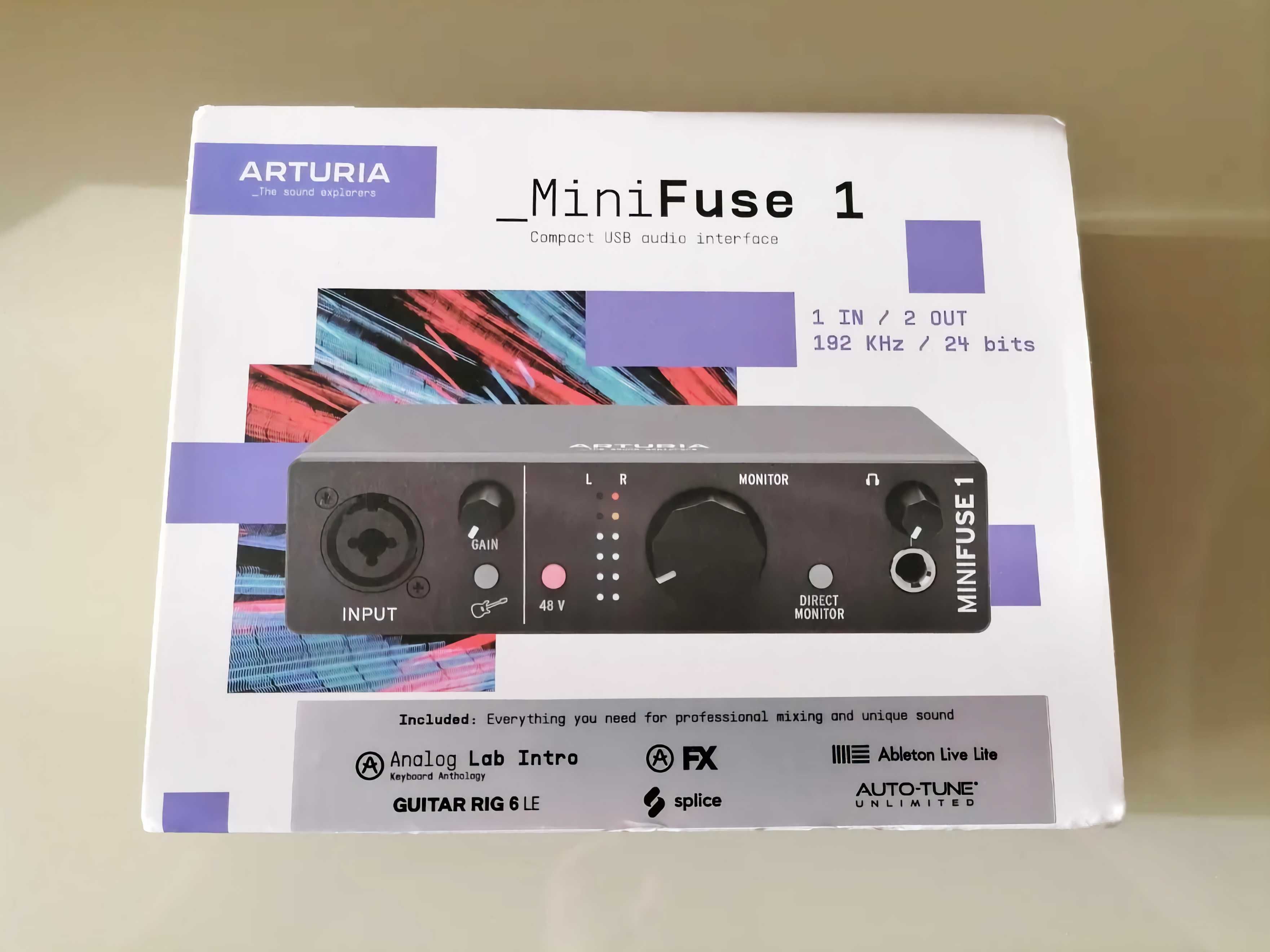 Звуковая карта Arturia MiniFurse 1, студийная, внешняя, аудиоинтерфейс
