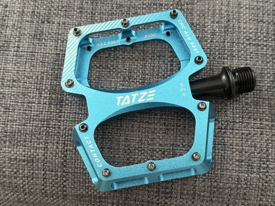 TATZE CONTACT blue small pedały platformowe CNC Shimano crankbrothers