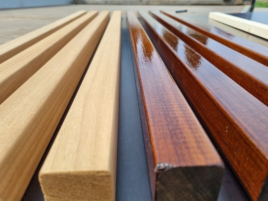 Deska elewacyjna elewacja Kantówka Lamela Thermo Ayous (Abachi) 40x40