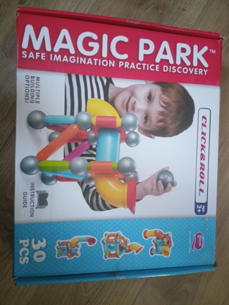 Magic Park klocki magnetyczne duże 3+