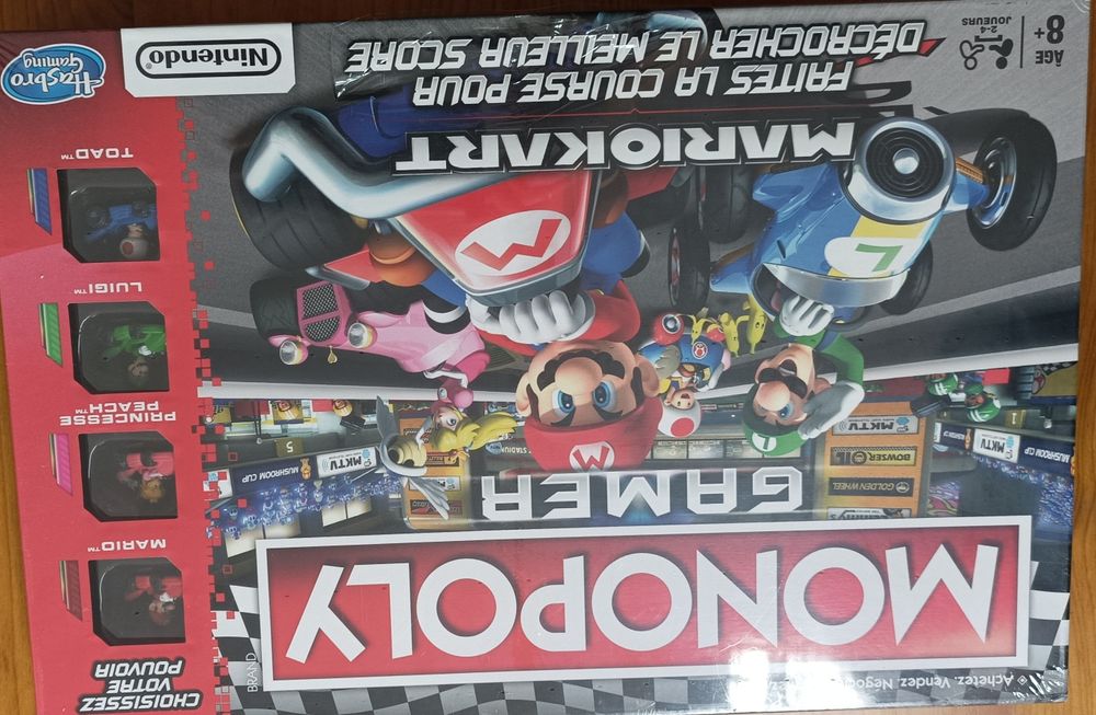Monopoly Gamer Mariokart, selado, em francês