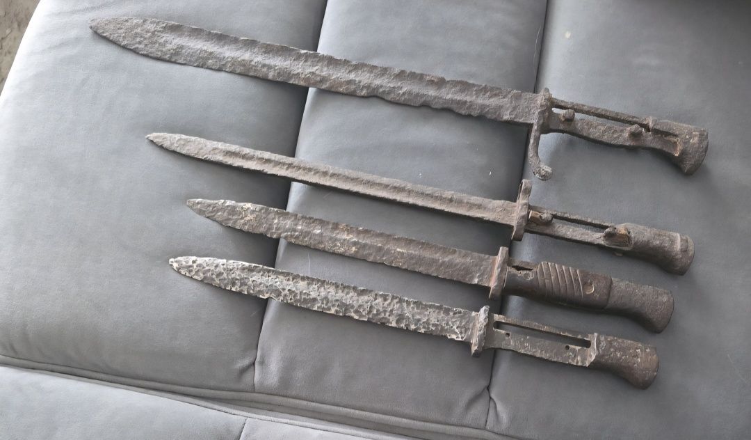Bagnety niemieckie mauser liść zestaw 4 sztuk
