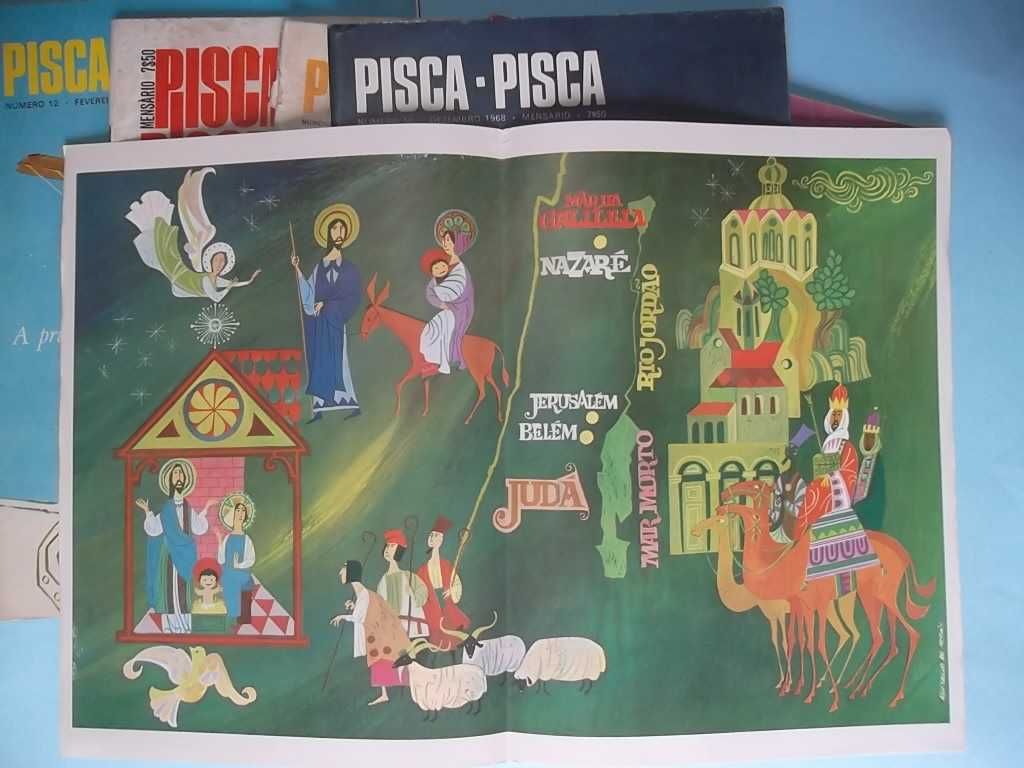 PISCA-PISCA : 5 Revistas BD - Mocidade Portuguesa, com POSTER