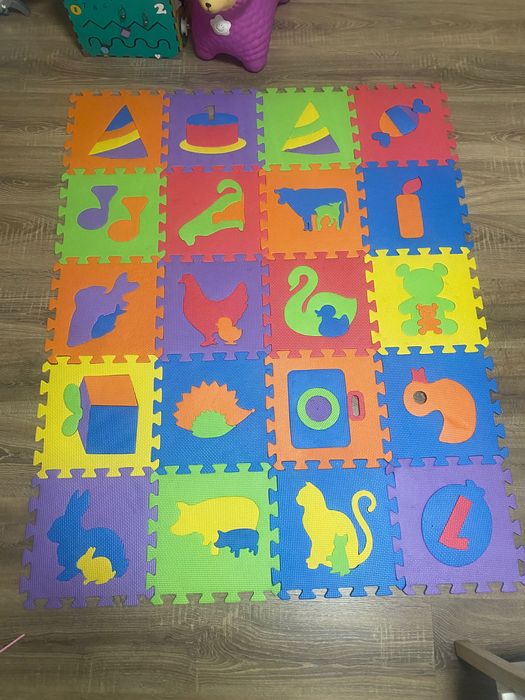 Коврик пазлы с мягкой пены