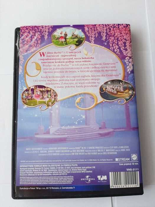 Barbie I 12 tańczących księżniczek Płyta DVD