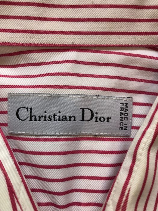 Koszula Christian Dior vintage w paski high end