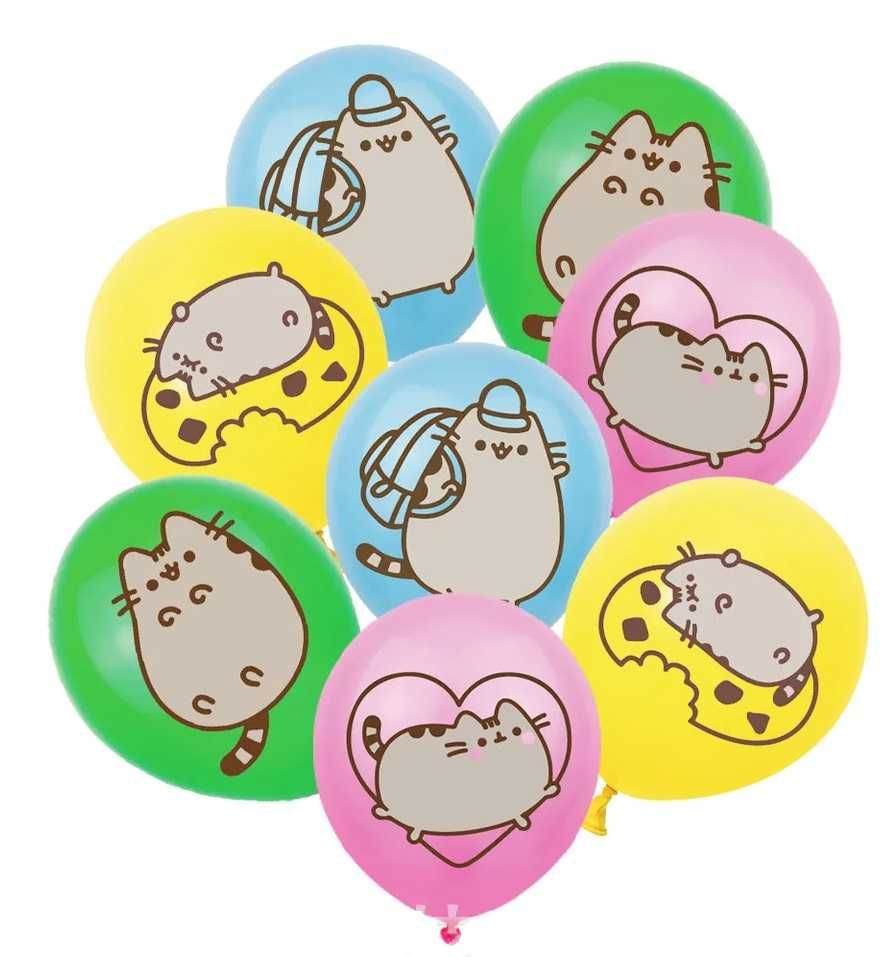 PUSHEEN dekoracje urodzinow śmieszne koty kotek kotki balony topper