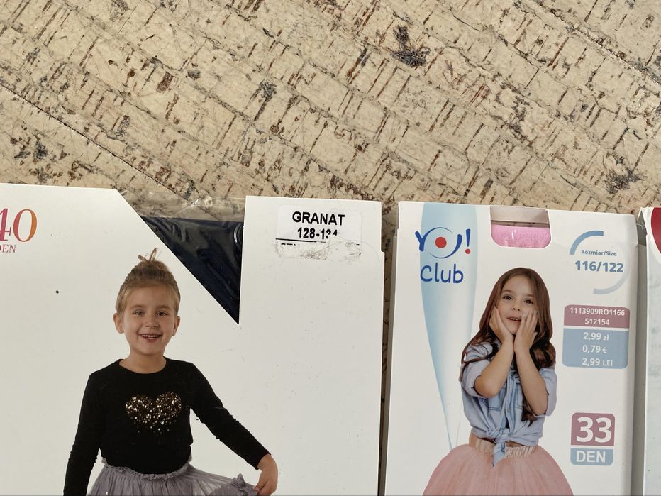 Rajstopy nowe dziewczęce cienkie z mikrofibry 116, 122, 128 Szczecin