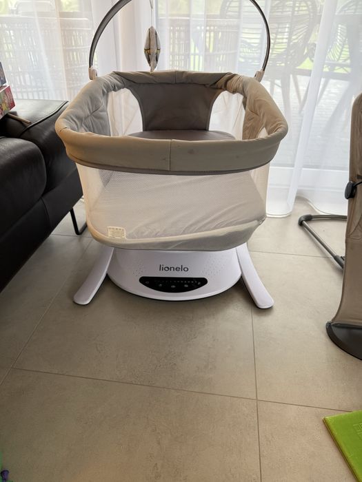 Sprzedam Leżaczek bujaczek set 2w1 LIONELO Bella grey concrete