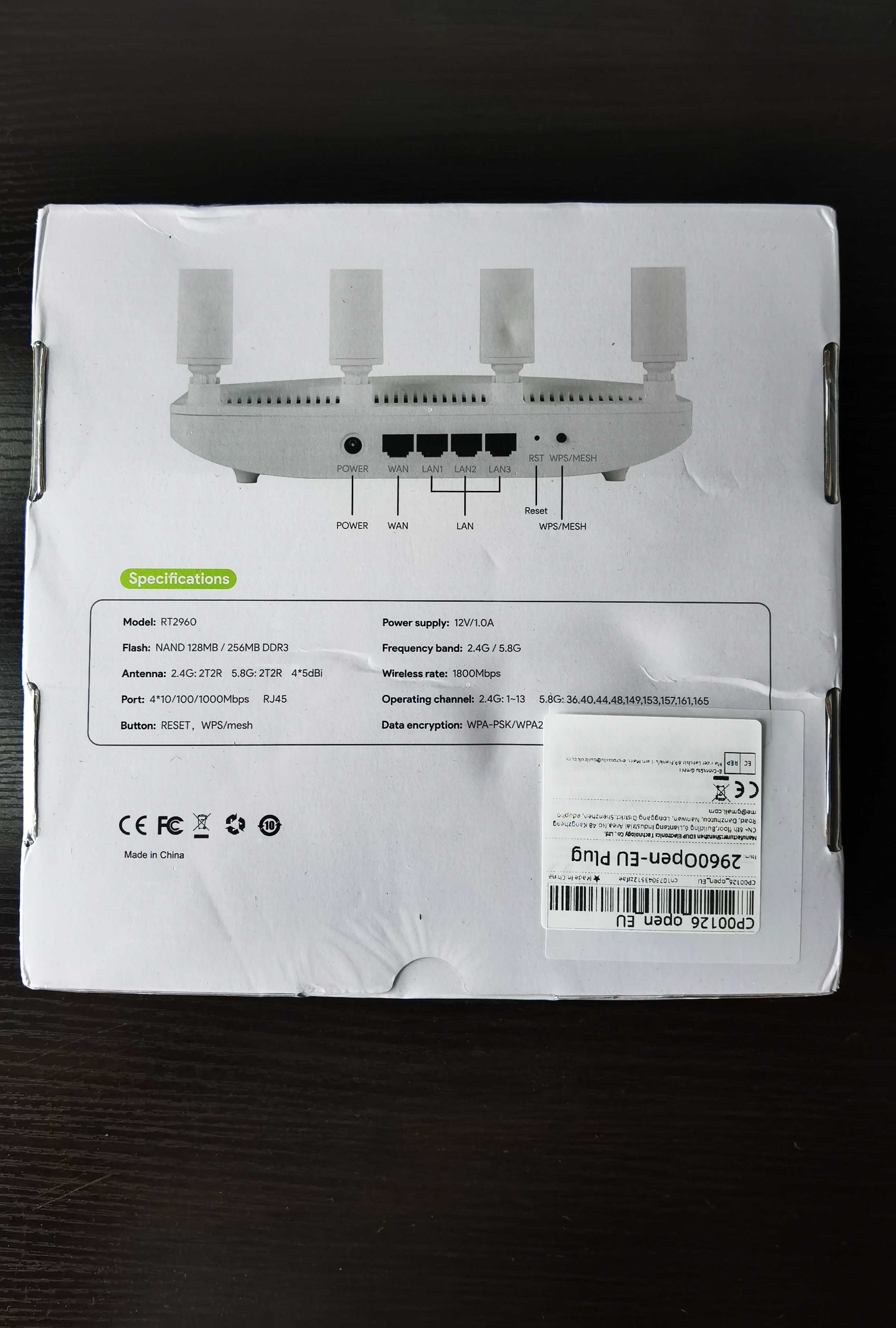 Router EDUP WiFi 6 AX1800 OpenWrt