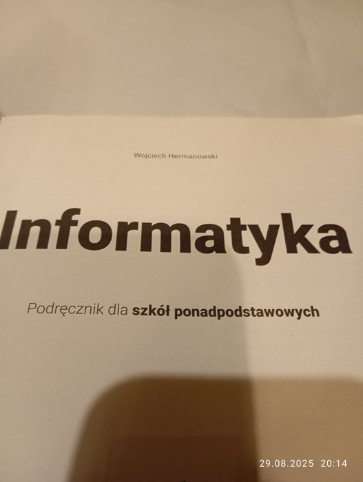 Informatyka podręcznik dla szkół ponadpodstawowych Operon