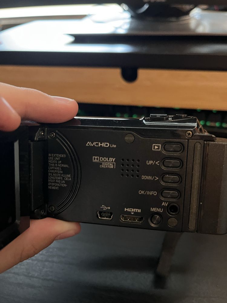 kamera handycam jvc camcorder gz hm retro cyfrowa zoom