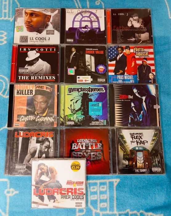 Zestaw 13 CD Hip Hop USA m.in. LL Cool J, Bounty Killer, Ludacris