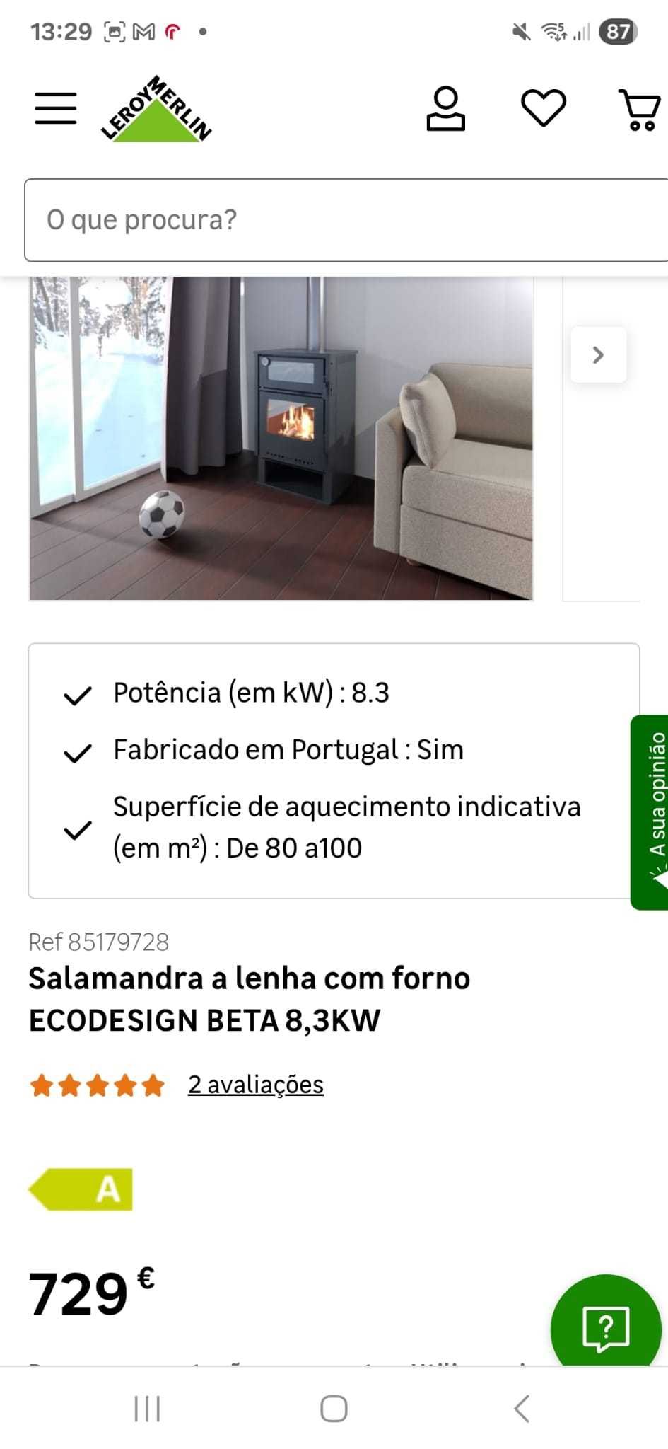 Salamandra nova na embalagem
