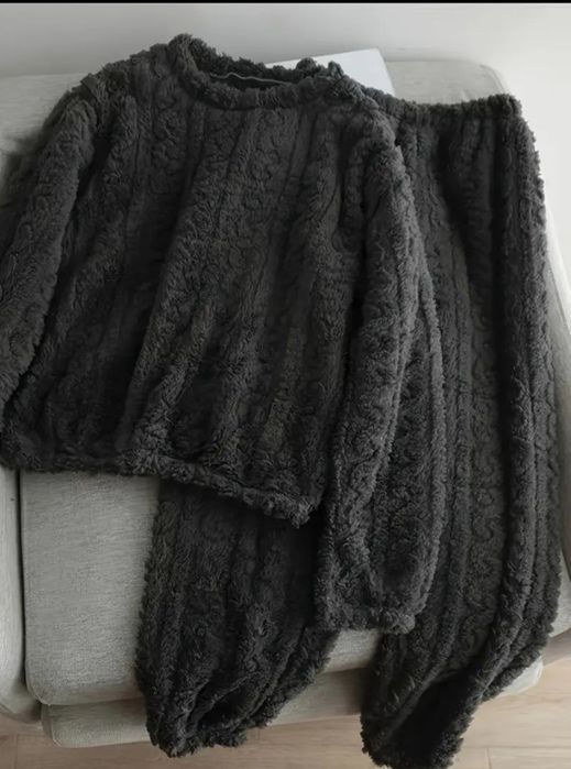 Теплая плюшевая пижама/зимний домашний костюм