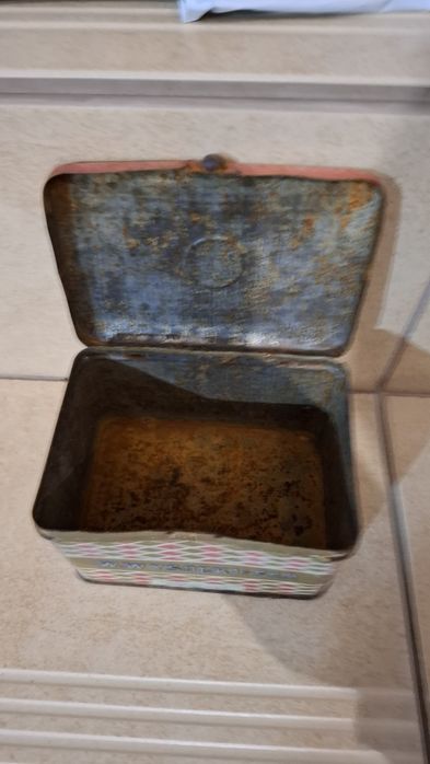 Puszka po herbacie przedwojenna Wysocki wp