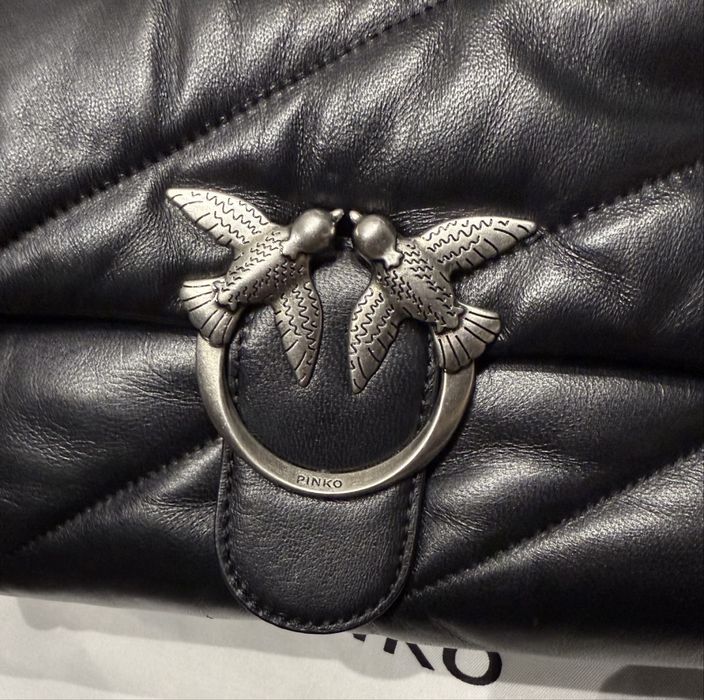 Сумка Pinko Love Classic чорна , натуральна шкіра, оригінал