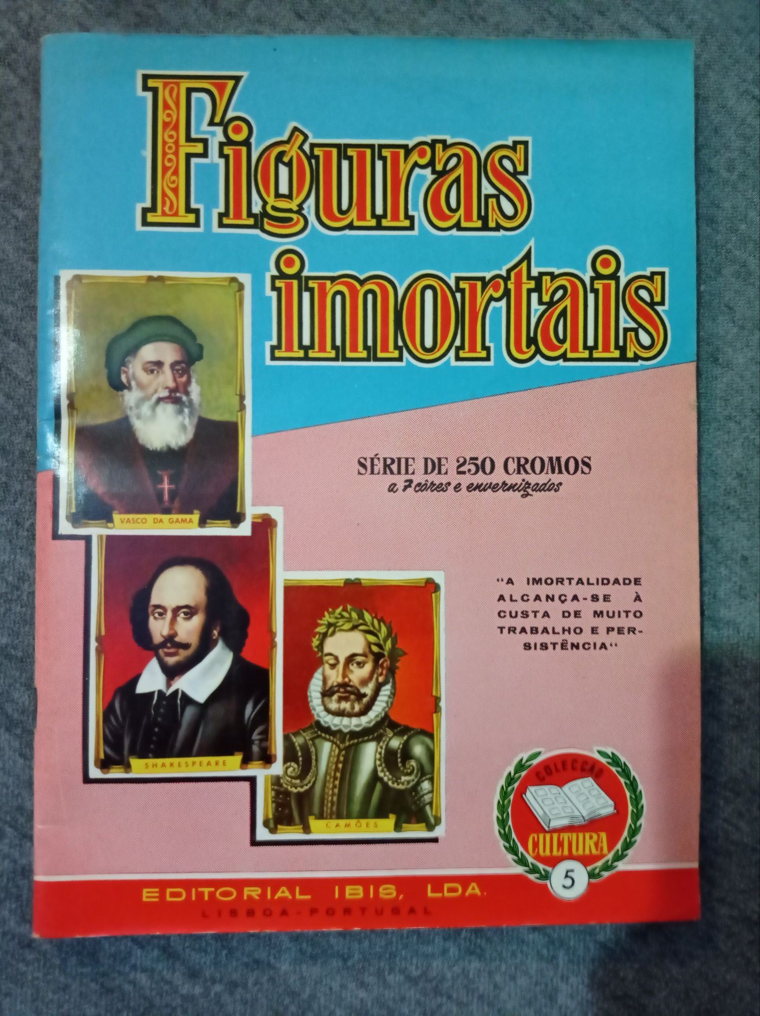 Caderneta Figuras Imortais