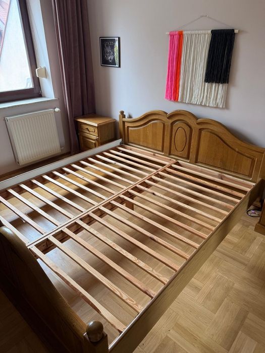 Łóżko dębowe 180x200