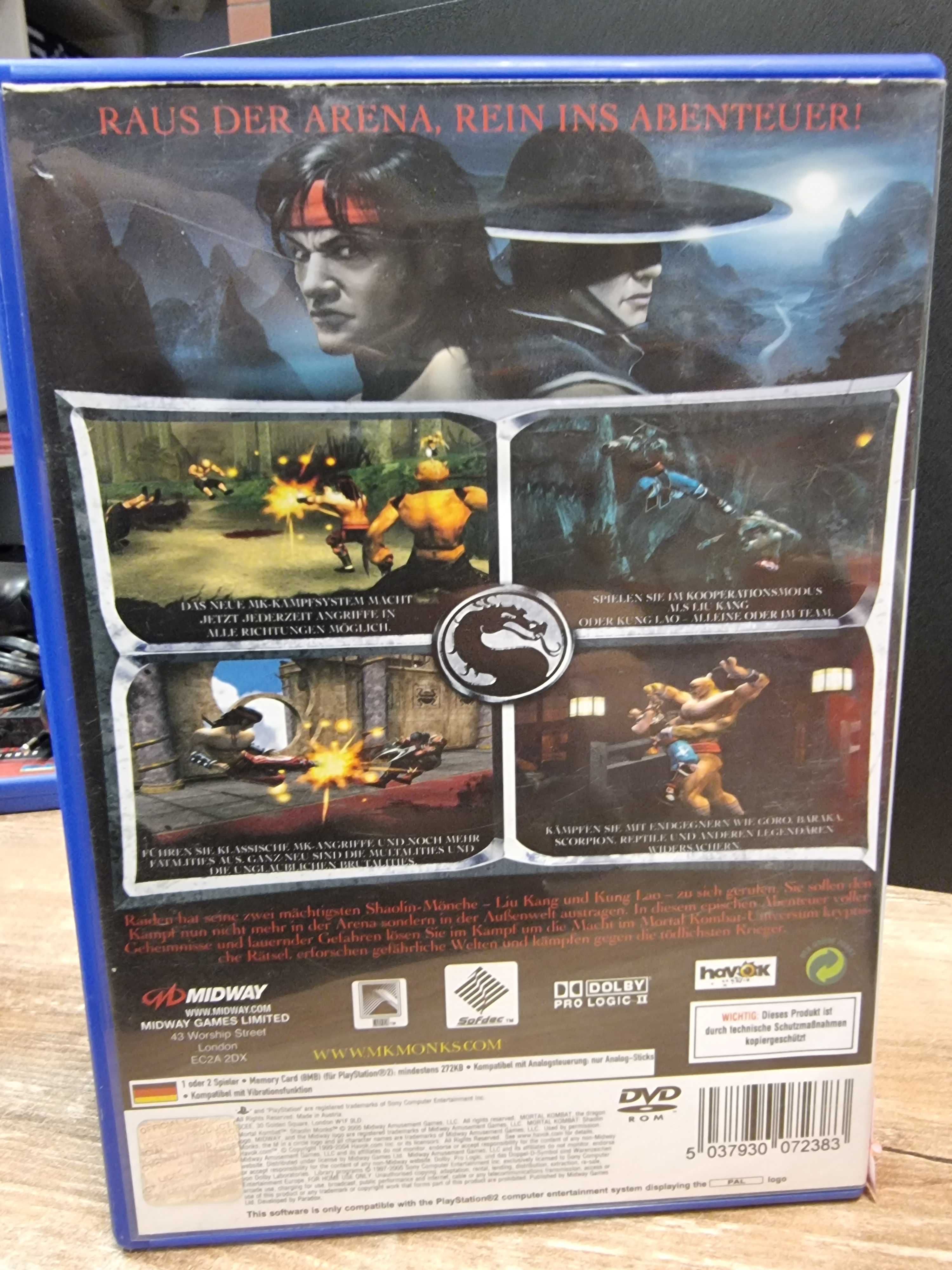 Gra Mortal Kombat Shaolin Monks PS2 Sklep Wysyłka Wymiana