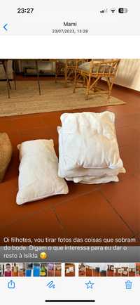 Almofadas de sofa brancas
