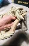 Sandały wiazane espadryle 39 deezee