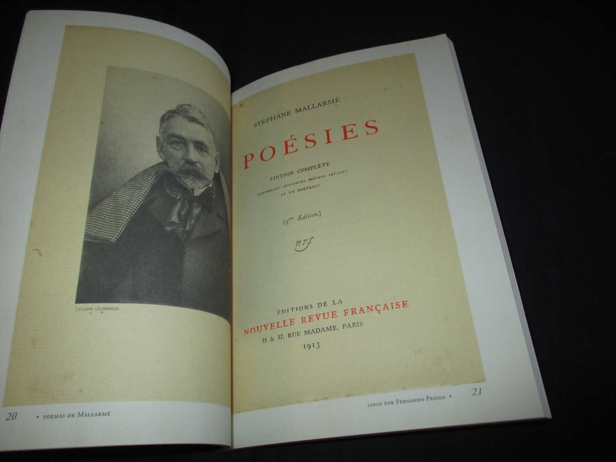 Livro Poemas Lidos por Fernando Pessoa Stéphane Mallarmé