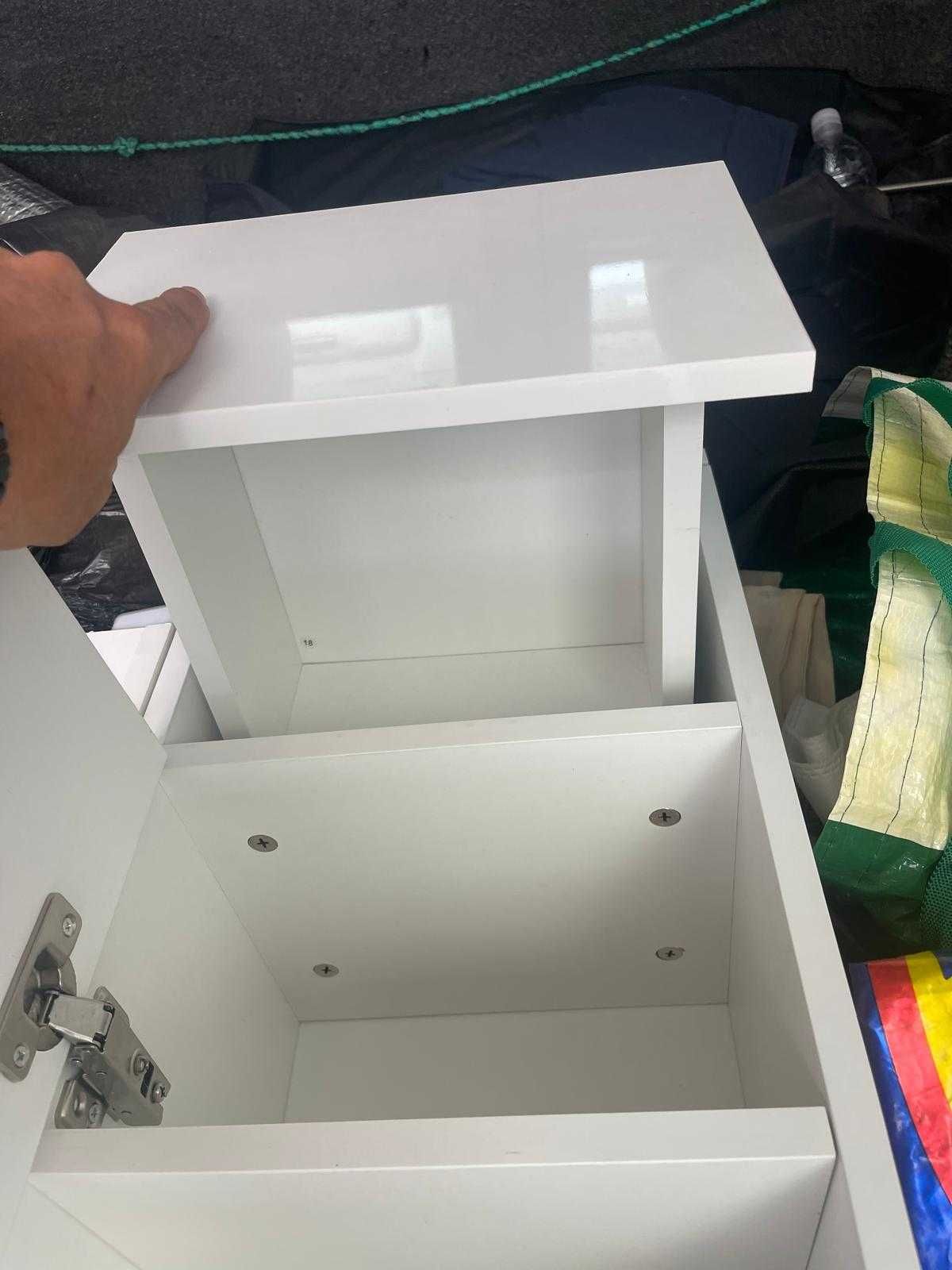 Móvel casa banho de Estilo Moderno 30x28x170cm Branco