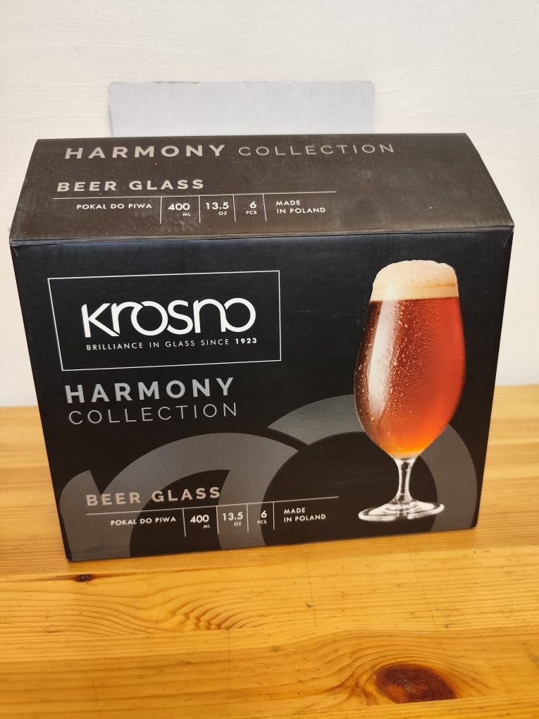 Pokale Do Piwa Harmony 400 ml , Krosno 
Nowe w pudełku .