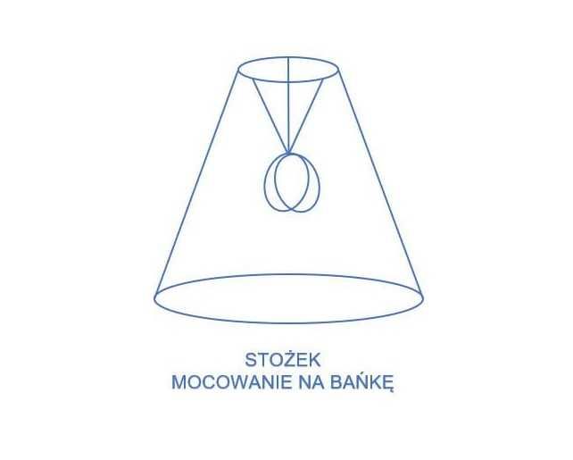 Abażur czerwony PCV wys. 12,5cm