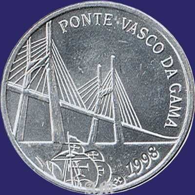 Moeda 500$ ( Escudos ) Prata Ponte Vasco da Gama