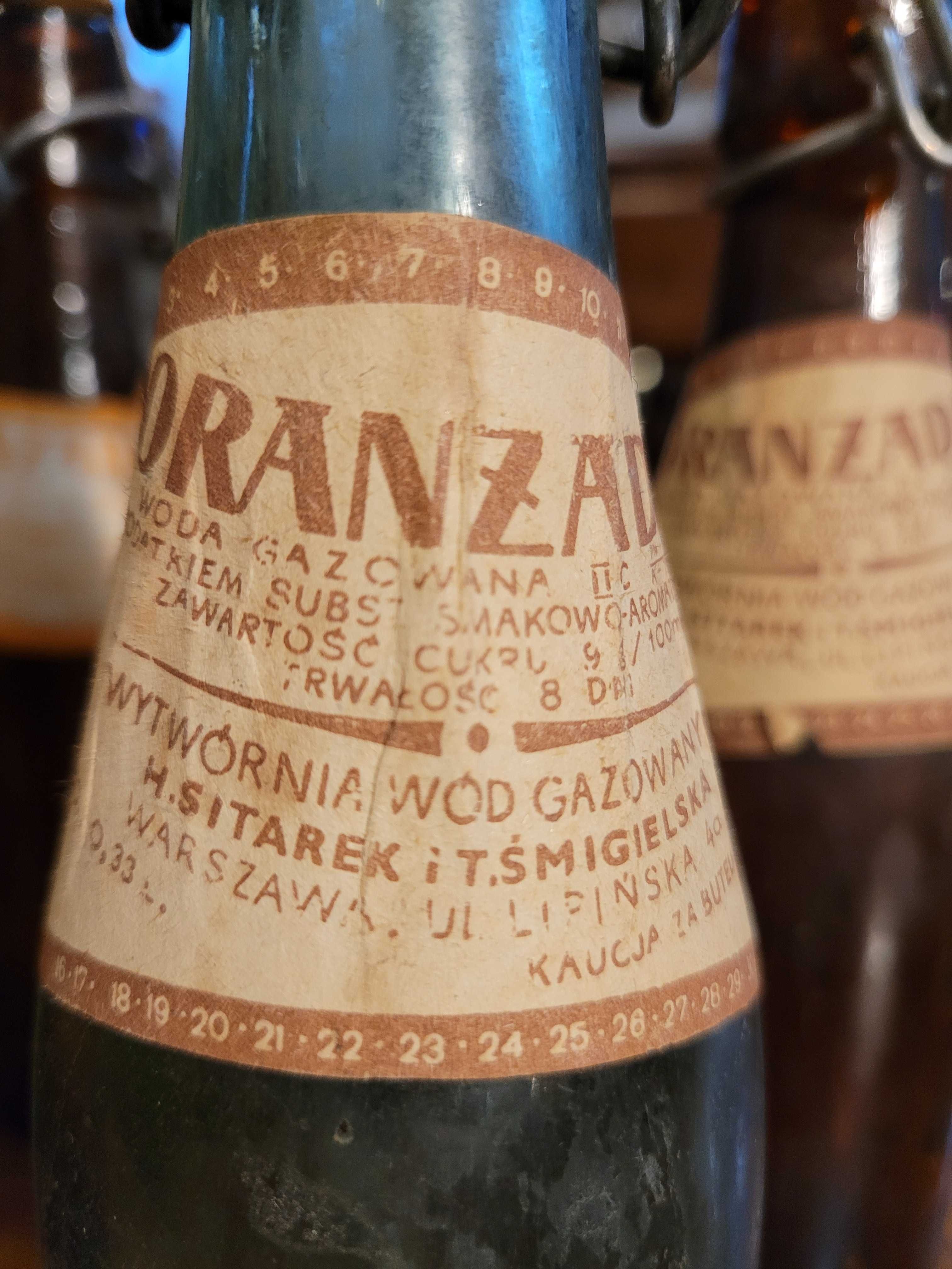 Stara butelka po oranżadzie Warszawa