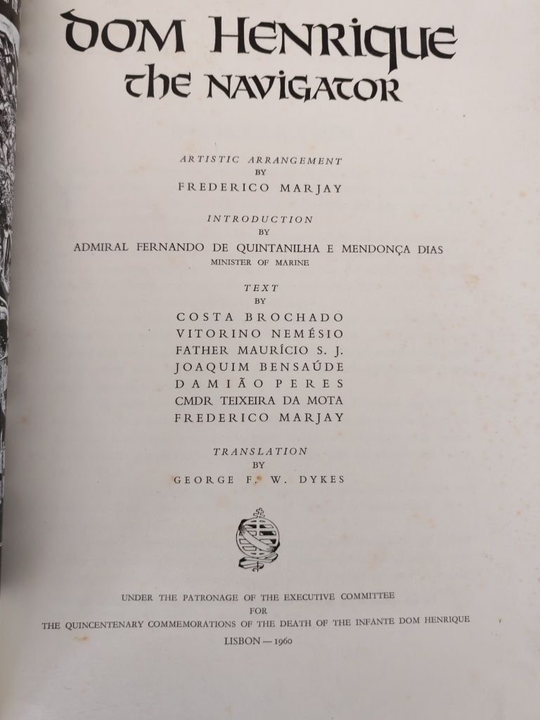 Livro / Book Dom Henrique The Navigator by Frederic P. Marjay