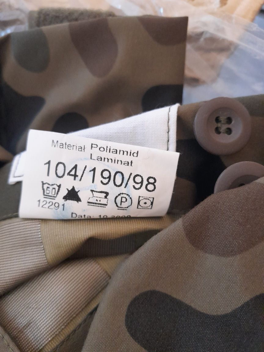 Spodnie wojskowe od ubrania ochronnego 128mon, goretex 190/98