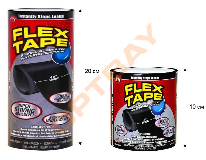 Flex Tape клейкая лента 10см, 20см, 30см синтетический каучук