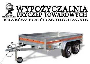 Przyczepa dłużyca 6,1 m długie elementy wynajem wypożyczalnia przyczep