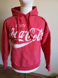 Coca cola bluza sportowa czerwona h 36 S kaptur sweter