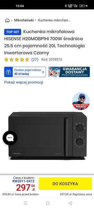 Kuchenka mikrofalowa hisense Nowa!