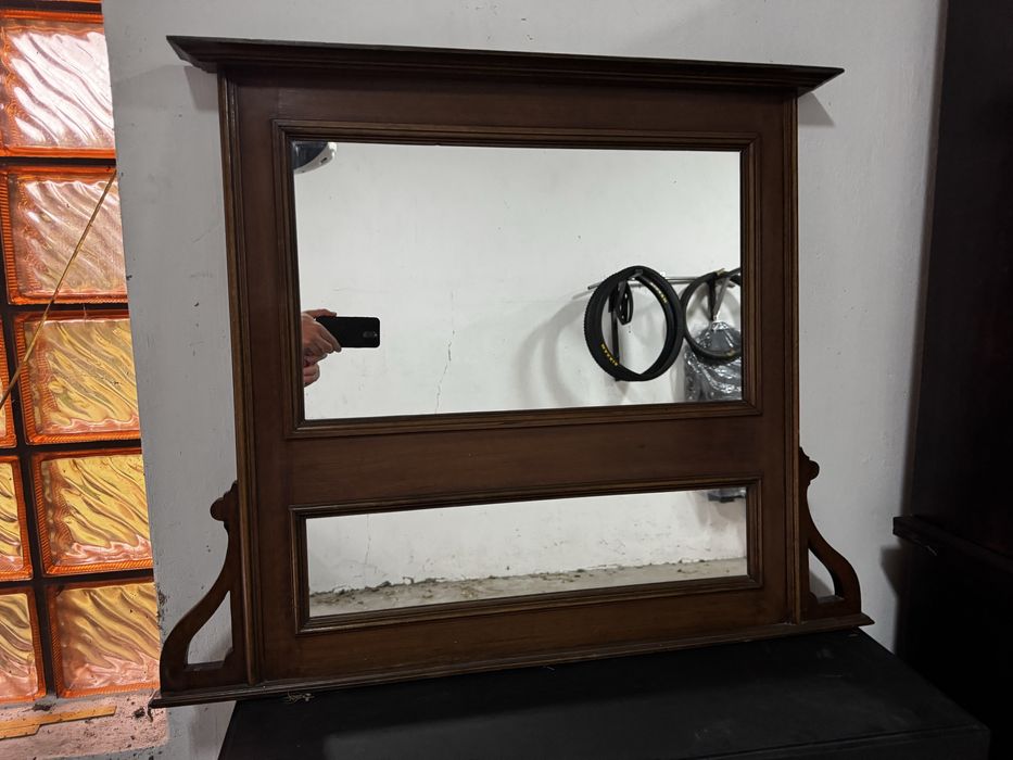 Lustro stare drewniane antyk